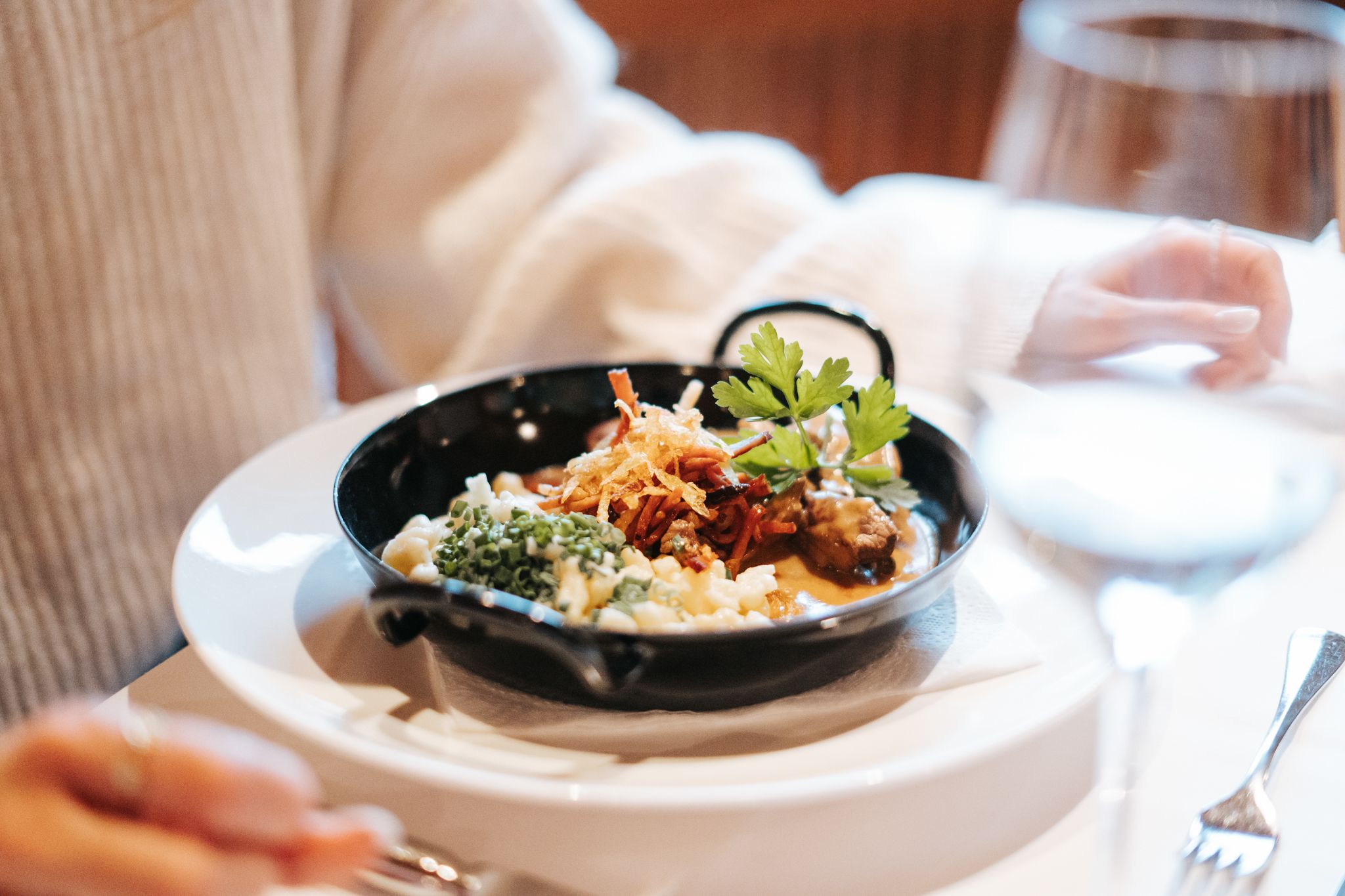 A delicious dish at Glemmtalerhof in Hinterglemm to enjoy.