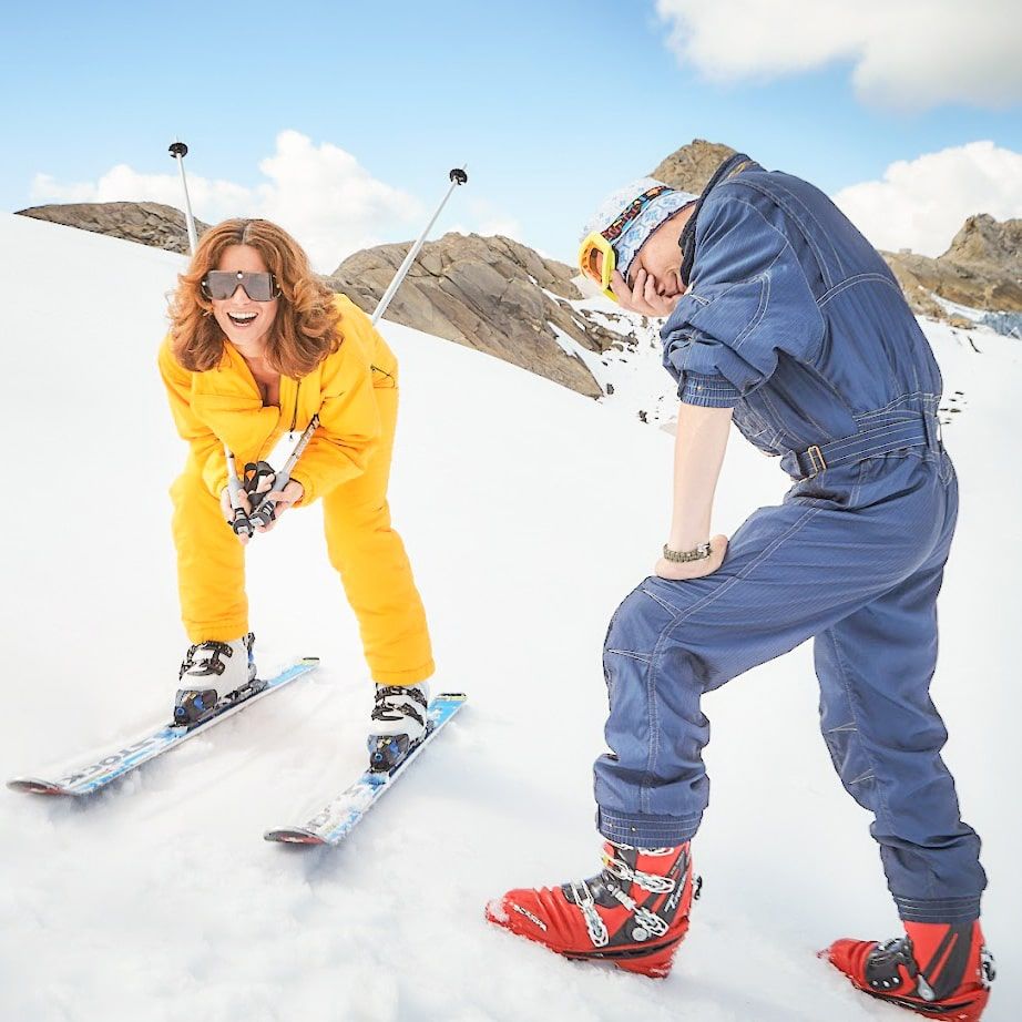 Skiers in Glemmtal enjoy the snow and the sun.
